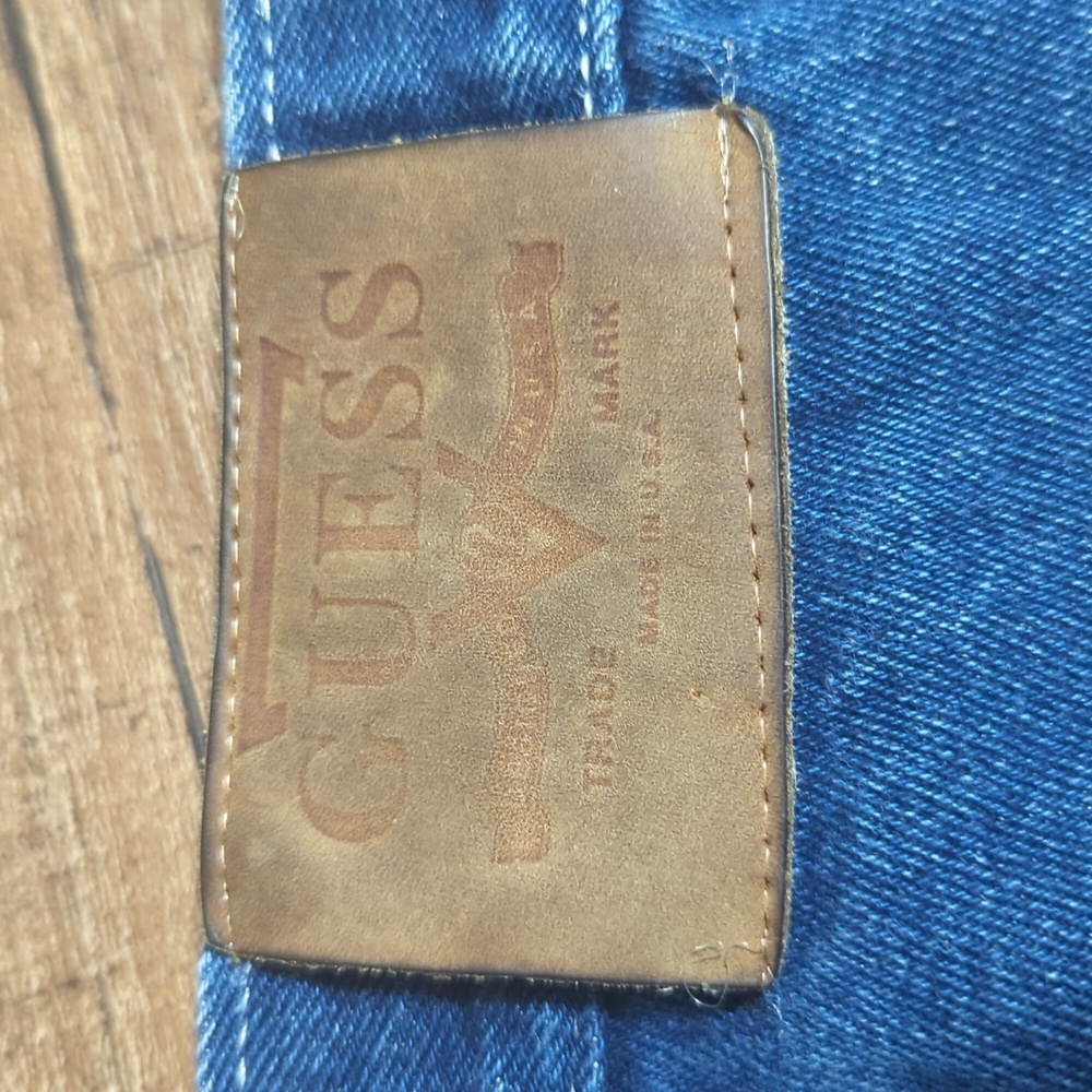 Vintage 90s Guess Jeans Pascal Wide Leg Painter's… - image 3